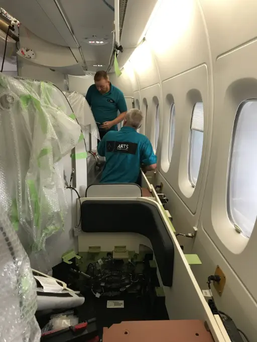 MRO-Arbeiten im Inneren des A380